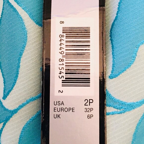 NEW Tahari ASL Dress Floral Embroidered Blue White Cocktail Women’s 2P 2 Petite - Picture 14 of 16